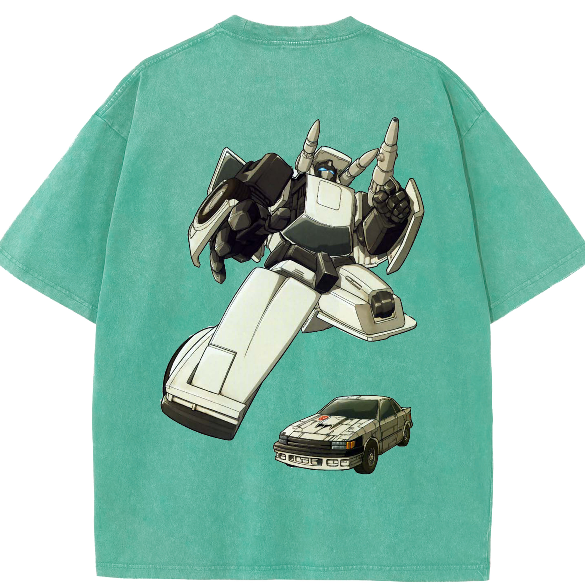 （画像用）  綿100% ヴィンテージ風 半袖Tシャツ（背面プリント）